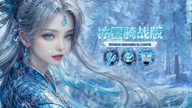 《冰雪骑战版》官方手游，新手小白不氪，耐玩的传奇手游(图1)